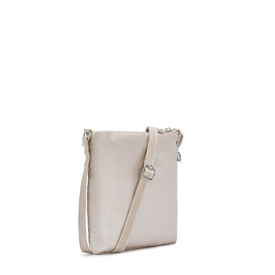 Kipling Keiko Metallic Crossbody Mini Çanta Bej Rengi | TR 1881GS